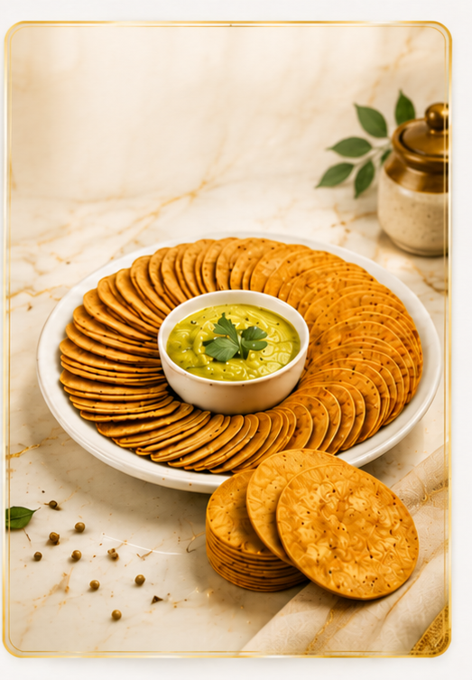 Rice Bran Oil Coin khakhra