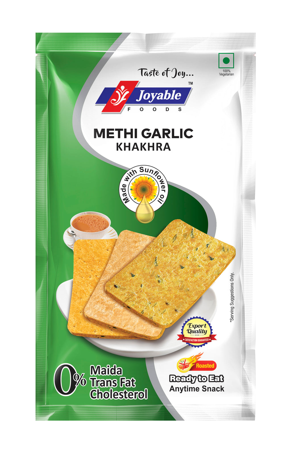 Methi Garlic  Khakhra Sunflower Oil