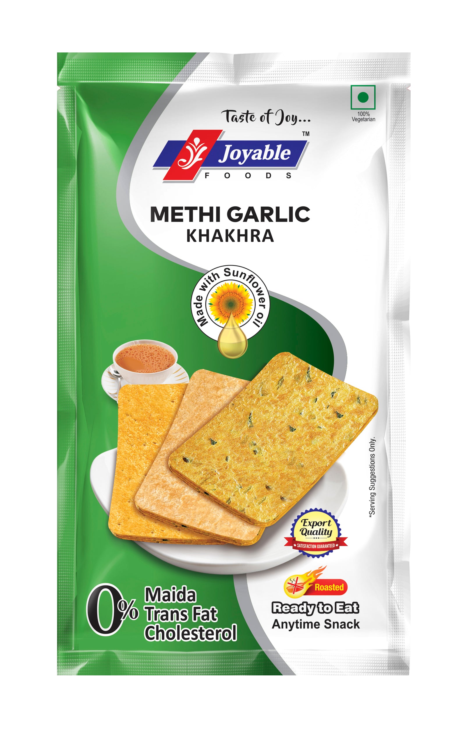 Methi Garlic  Khakhra Sunflower Oil