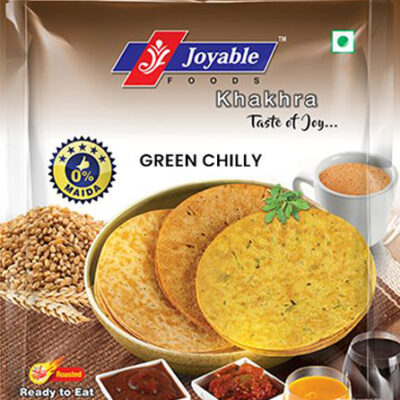 Green Chilly Flavoured Tasty Khakhra By Joyablefoods